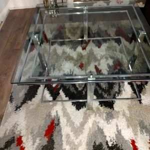 Classic Antique Glass Coffee Table